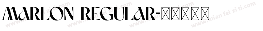 marlon regular字体转换